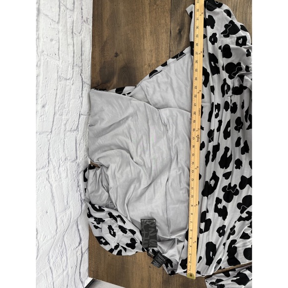 Torrid Disney Minnie Mouse Leopard Print Open Front Cardigan Gray Black Womens 2 - Picture 10 of 10